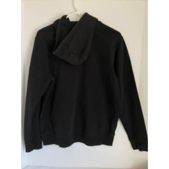 Hurley mens small black hoodie hooded sweatshirt distressed cotton blend - Picture 2 of 4